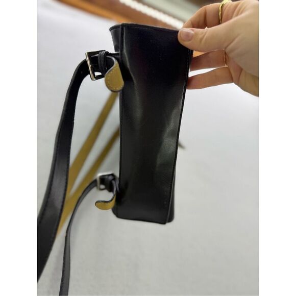 Y2K Mondani New York Womens Black Soft Simulated Leather Backpack Purse - Picture 10 of 10